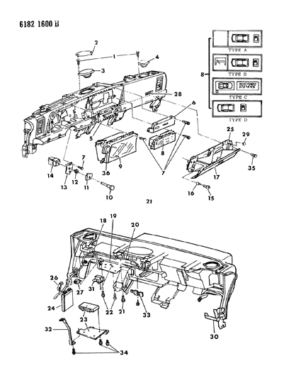 1986 Dodge Daytona Circuit Board Diagram for 4051977