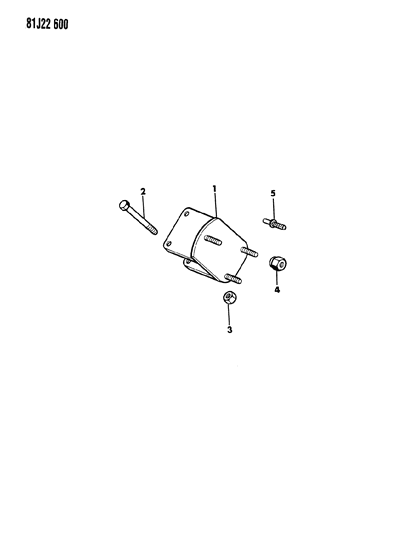 1986 Jeep Wrangler Wheel Mounting, Spare Diagram 2 - Thumbnail