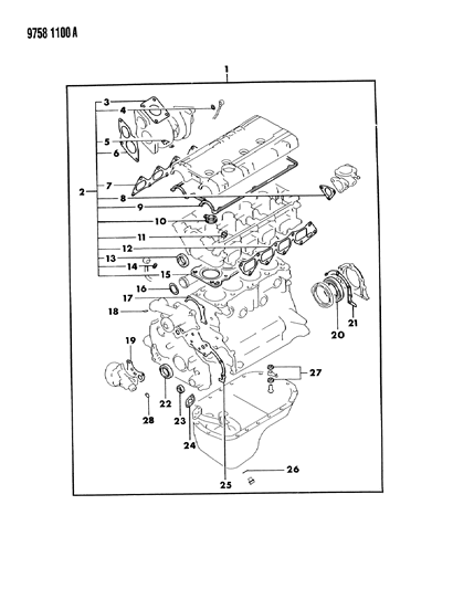 1989 Dodge Colt Engine Gasket Sets Diagram 2 - Thumbnail