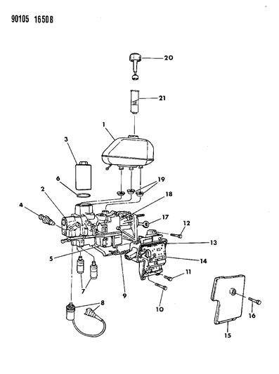 1990 Chrysler New Yorker Base Model Brake Master Cylinder Diagram 3 - Thumbnail