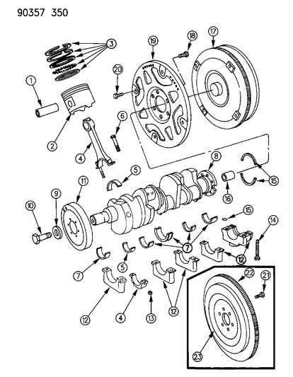1992 Dodge Ramcharger Converter, Torque Diagram for R2117517AB