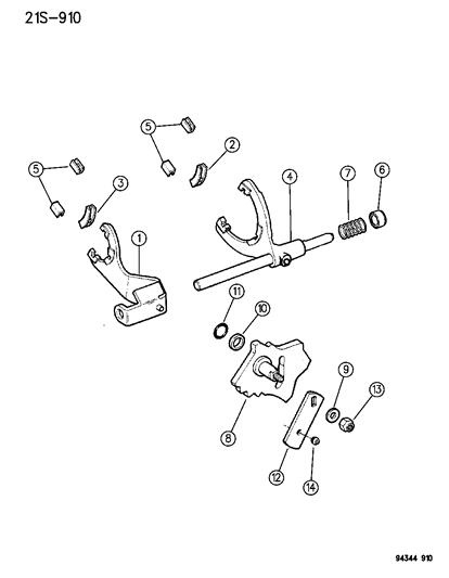 1996 Dodge Ram 2500 Forks , Rails , Miscellaneous Parts Diagram 2 - Thumbnail