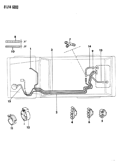 1985 Jeep Wagoneer Fuel Line Diagram 1 - Thumbnail