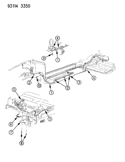 1993 Dodge Spirit Fuel Filter Diagram for 4495409