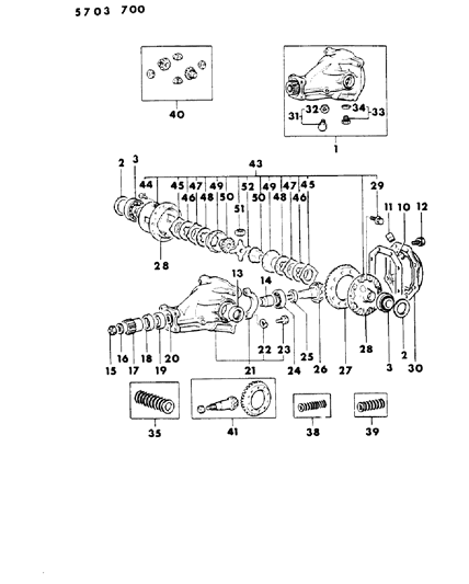 1986 Dodge Conquest Differential - Opt. Limited Slip Diff. Diagram 1 - Thumbnail