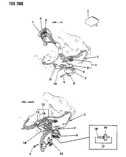 1987 Dodge Aries EGR System Diagram 5 - Thumbnail
