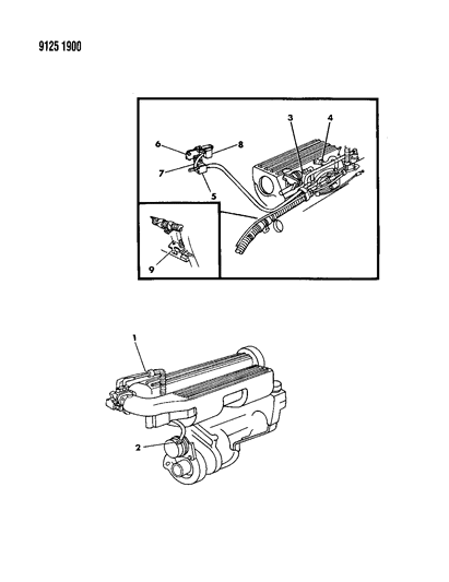 1989 Dodge Caravan EGR System Diagram 2 - Thumbnail