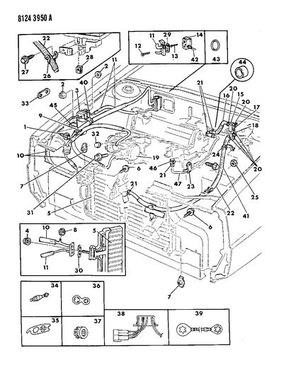 1988 Chrysler New Yorker Base Model Plumbing - A/C & Heater Diagram 1 - Thumbnail