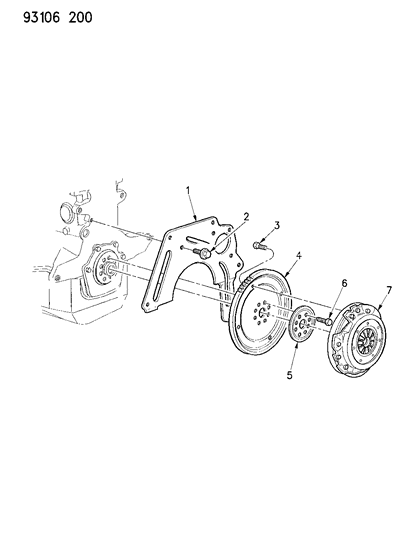 1993 Chrysler Town & Country Clutch Diagram 2 - Thumbnail