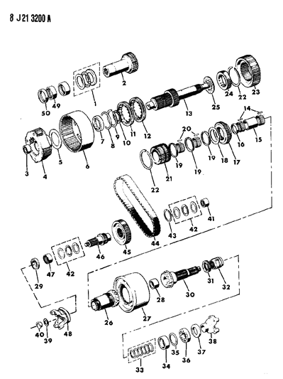 1987 Jeep J20 Gear Train Diagram 3 - Thumbnail