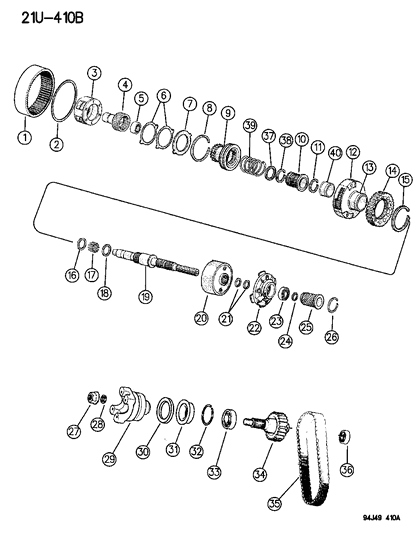 1994 Jeep Grand Cherokee Gear Train Diagram 3 - Thumbnail