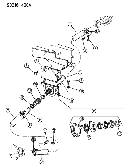 1990 Dodge Ram Wagon Shaft Propeller Single And Two Piece Diagram