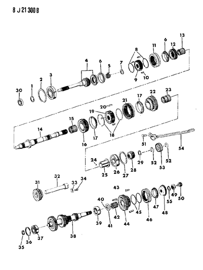 1990 Jeep Comanche Gear Train Diagram 4 - Thumbnail