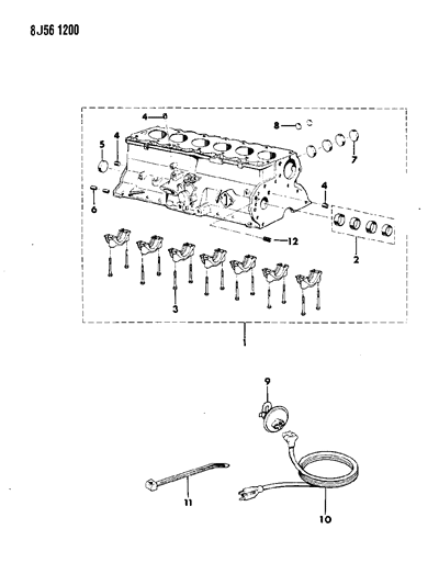 1989 Jeep Comanche Cylinder Block Diagram 4 - Thumbnail