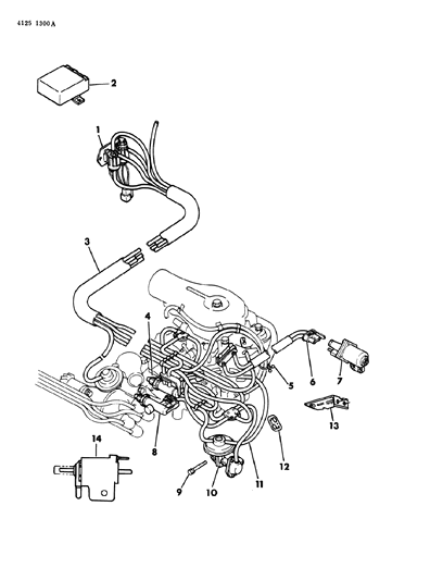 1984 Dodge Aries EGR System Diagram 5 - Thumbnail