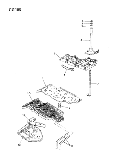 1988 Chrysler New Yorker Base Model Valve Body Diagram