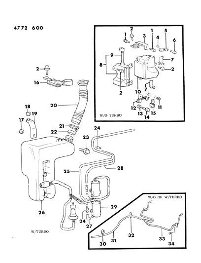 1984 Dodge Colt Bolt/Washer, Windshield Washer (6X25) Diagram for MS240143
