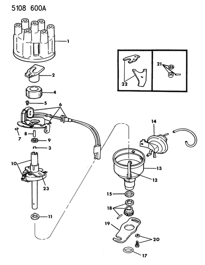 1985 Chrysler LeBaron Base Distributor Diagram 4 - Thumbnail