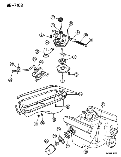 1995 Dodge Dakota Screw Hexagon Head Header Point .25-20X.75 Diagram for 220480
