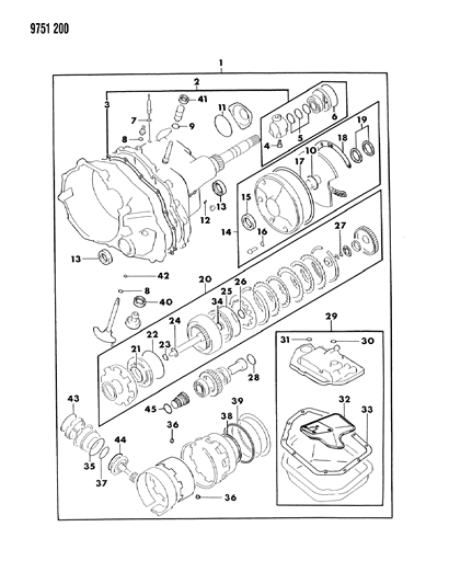 1989 Dodge Colt Valve Body Package, Repair, Q, K Engine Diagram for MD997723