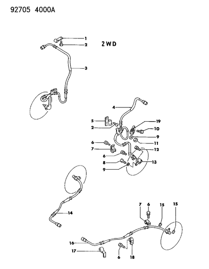 1993 Dodge Stealth Sensor Stealth, W/ABS Diagram 2 - Thumbnail