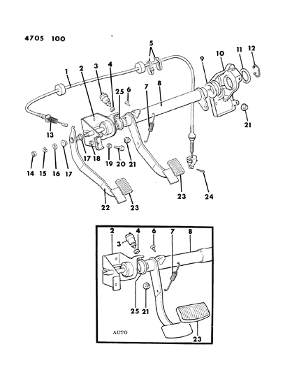 1984 Dodge Colt Brake Pedal Diagram 2 - Thumbnail