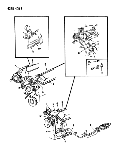 1986 Dodge Ram Wagon Air Pump Tubing Diagram 2 - Thumbnail