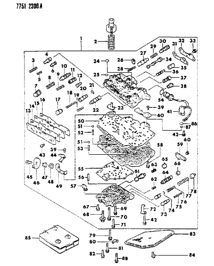 1988 Dodge Colt Bolt, Timing Belt Cover (Flange 6X20) Diagram for MF140207