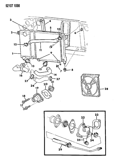 1992 Chrysler LeBaron Nipple, Crankcase Vent Hole W/Ede Carbureted Engine Diagram for 4343761