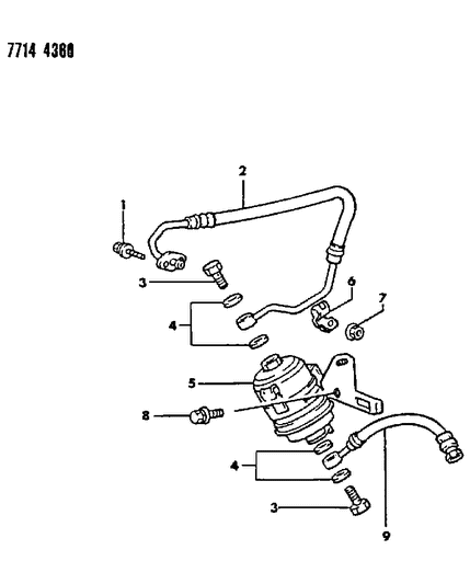 1988 Dodge Colt Fuel Filter Diagram 1 - Thumbnail