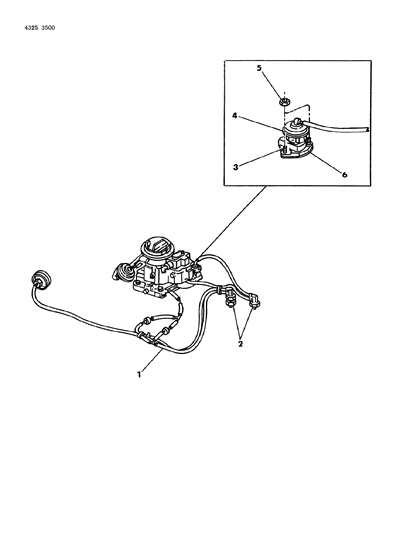 1984 Dodge Ram Wagon EGR System Diagram 5 - Thumbnail