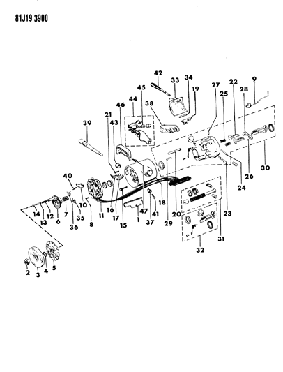 1986 Jeep Grand Wagoneer Switch Diagram for 56000431