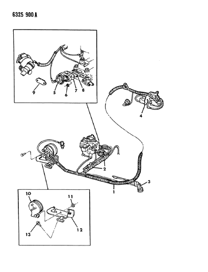 1987 Dodge Ram Van EGR System Diagram 2 - Thumbnail