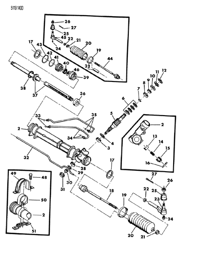 1985 Dodge Charger Tie Rod End, Outer Diagram for 4106180