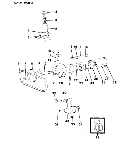 1986 Dodge Ram 50 Power Steering Pump Diagram 1 - Thumbnail