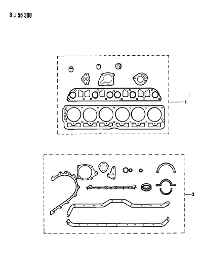 1990 Jeep Comanche Engine Gasket Sets Diagram 3 - Thumbnail
