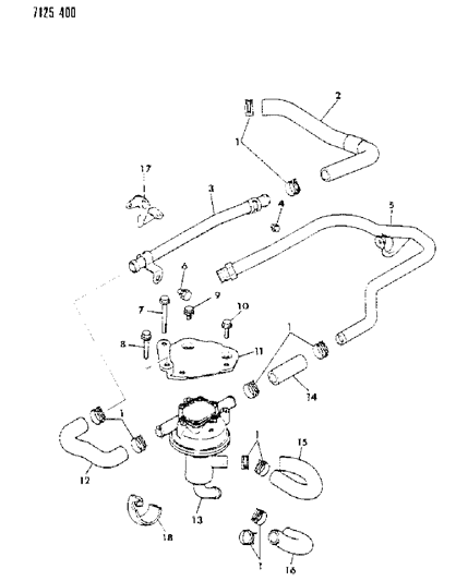 1987 Dodge 600 Clip, Hose (26) Diagram for MS660170
