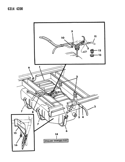 1986 Dodge Ram Wagon Fuel Tank Diagram 2 - Thumbnail