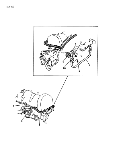 1985 Chrysler Executive Limousine EGR System Diagram 2 - Thumbnail
