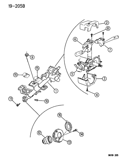 1996 Dodge Neon Seal, Dash Cover To Coupling Diagram for 4664181