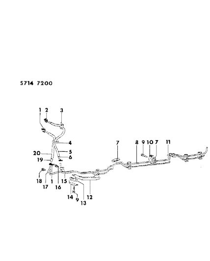 1986 Dodge Ram 50 Fuel Line Diagram 3 - Thumbnail