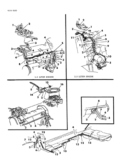 1984 Dodge Rampage Fuel Line Diagram 1 - Thumbnail