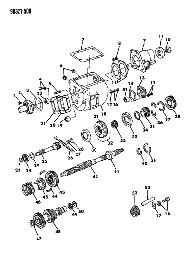 1992 Dodge D150 Transmission Diagram 1 - Thumbnail
