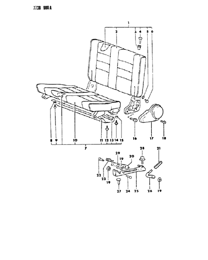 1988 Dodge Raider Screw, Tapping (4X8), Front Diagram for MF456575