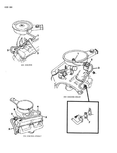 1984 Dodge Ram Van Aspirator Tube Diagram for 4115360