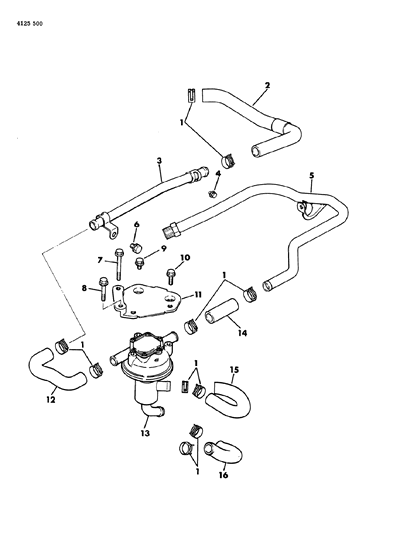 1984 Chrysler New Yorker Secondary Air Supply Diagram 1 - Thumbnail