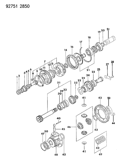 1994 Dodge Colt Power Train Automatic Transaxle Diagram 7 - Thumbnail