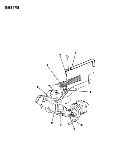 1990 Chrysler LeBaron GTC Crankcase Ventilation Diagram 4 - Thumbnail