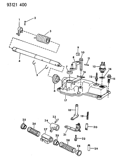1993 Chrysler LeBaron GTC Controls, Internal Diagram