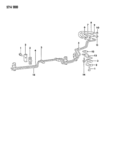 1989 Dodge Raider Fuel Lines Diagram 2 - Thumbnail